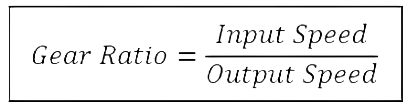 สูตรคำนวณอัตราทดเกียร์