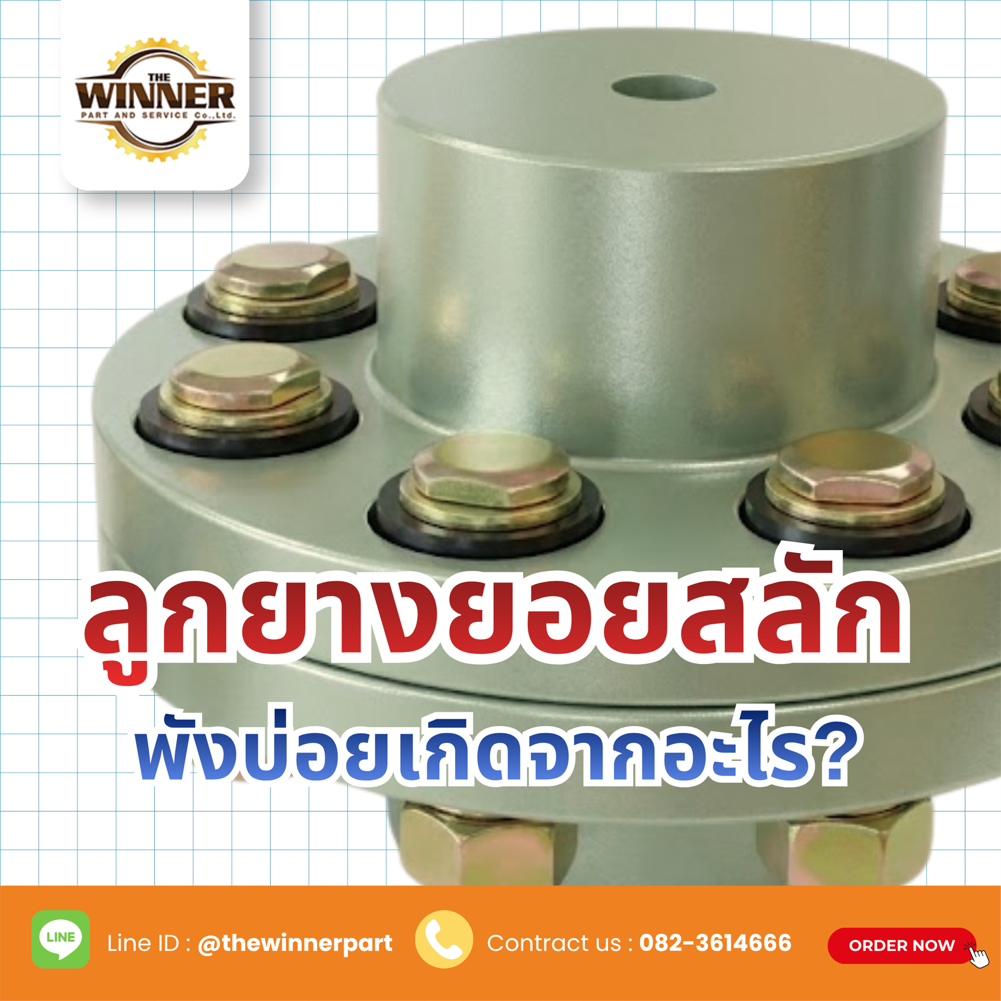ลูกยางยอยสลัก