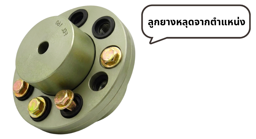 ลูกยางหลุดจากตำแหน่ง