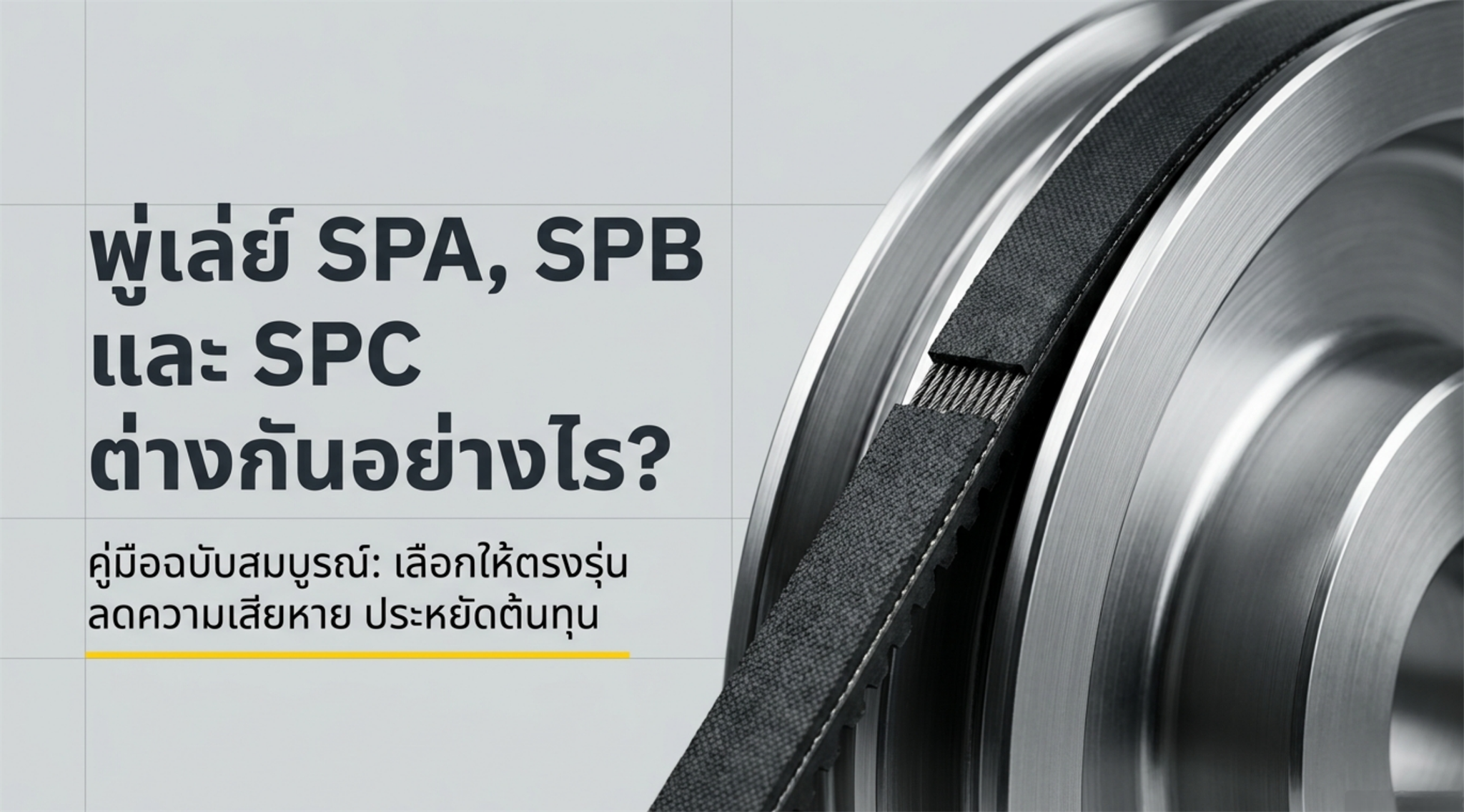 พู่เล่ย์ SPA SPB และ SPC ต่างกันอย่างไร